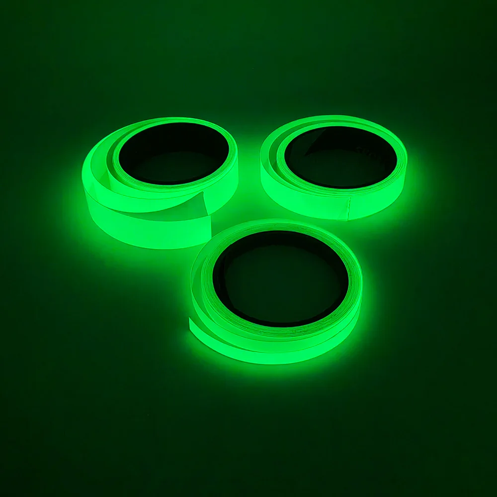 4-8 hours photoluminescent wayfinding tape night glow in the dark waterproof lumines luminous caution tape