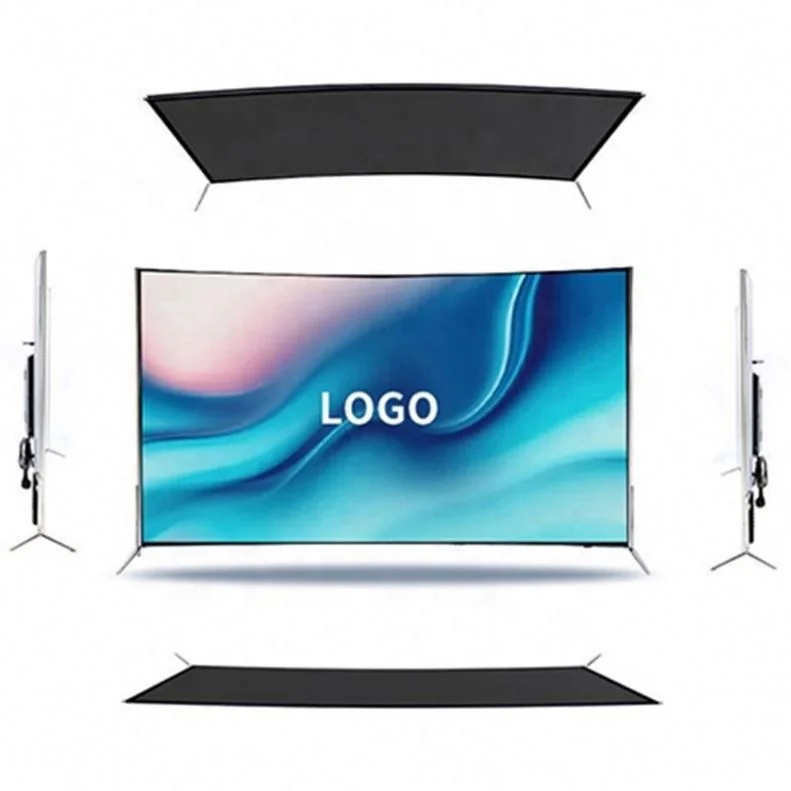 wholesale factory price curved normal tv custom OEM television 4K smart tv 50 55 65 75 85 inch unbreakable led Android TV