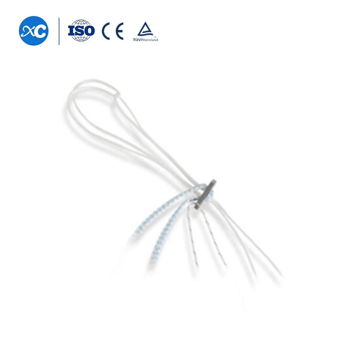 Cruciate Ligament Reconstruction Buckle Loop Plate Uhmwpe Surgical Suture With Titanium Endobutton For Joint Arthroscopy