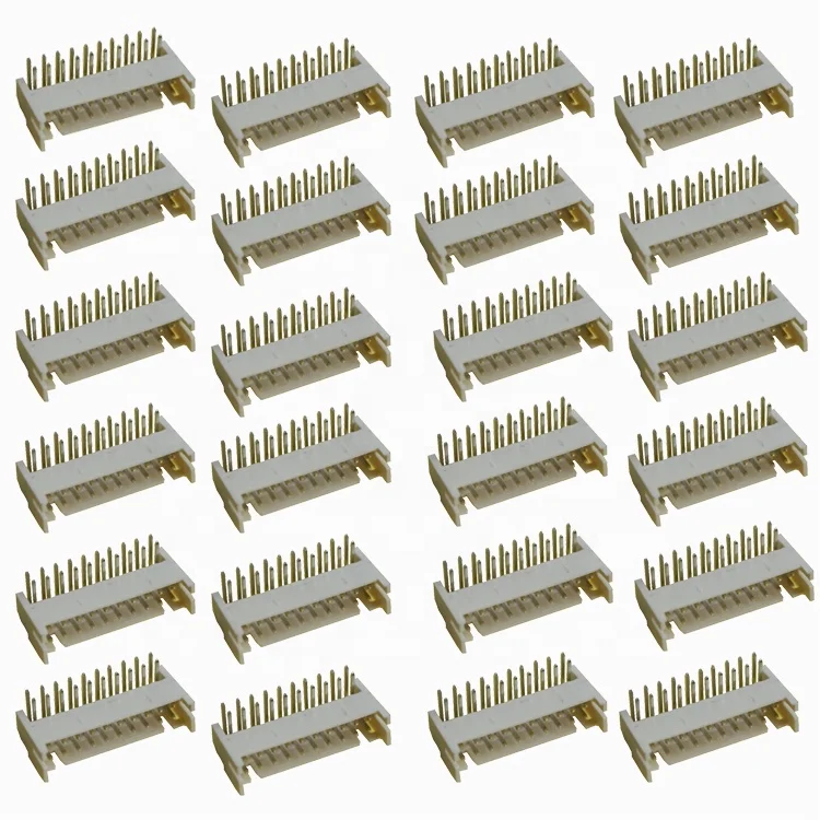 Right Angle Pin Socket 2*10P Male Pin PA46 WIth Location AWG22 24 26 WIre Dual Row Pin PHD Connector