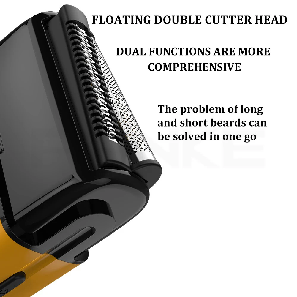 FK-701 профессиональная перезаряжаемая моющаяся электробритва для мужчин