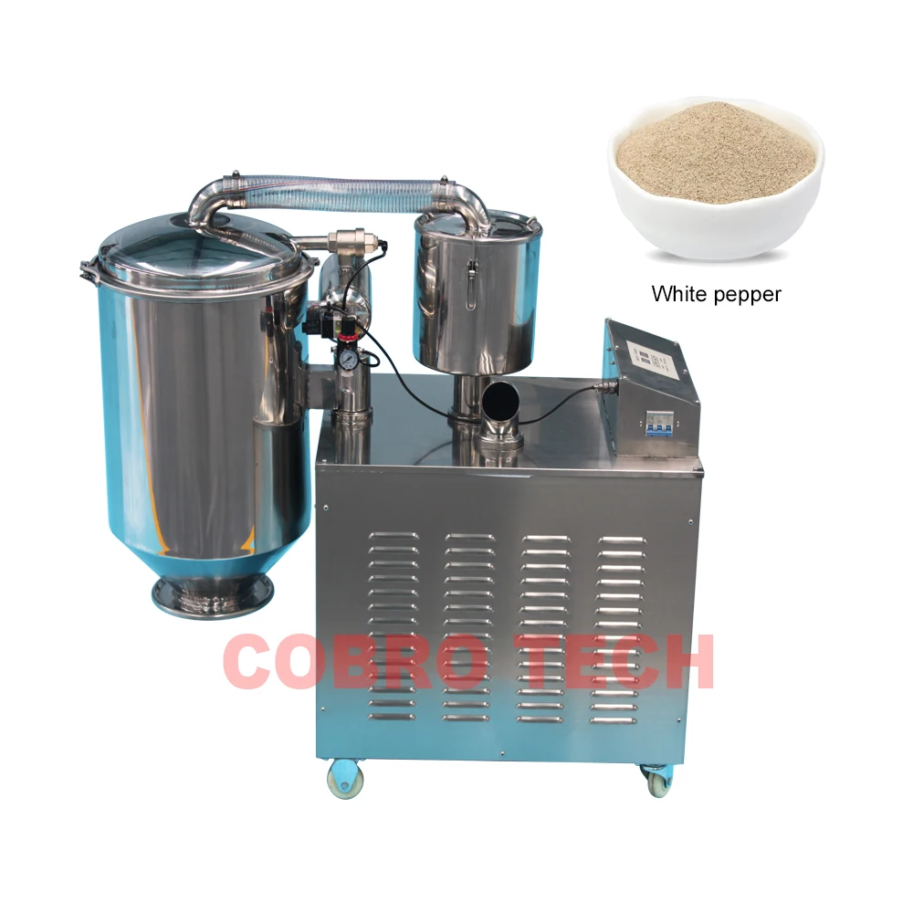 Long Distances Automatic Electric Sugar Vacuum Conveyor Coffee Beans Vacuum Feeder Cocoa Powder Pneumatic Conveyor