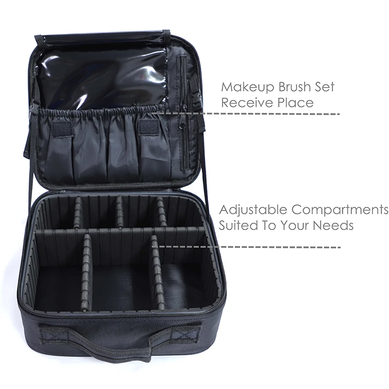 Custom Wholesale High Quality Portable Cosmetic Bag Makeup Case Travel Make Up Bag