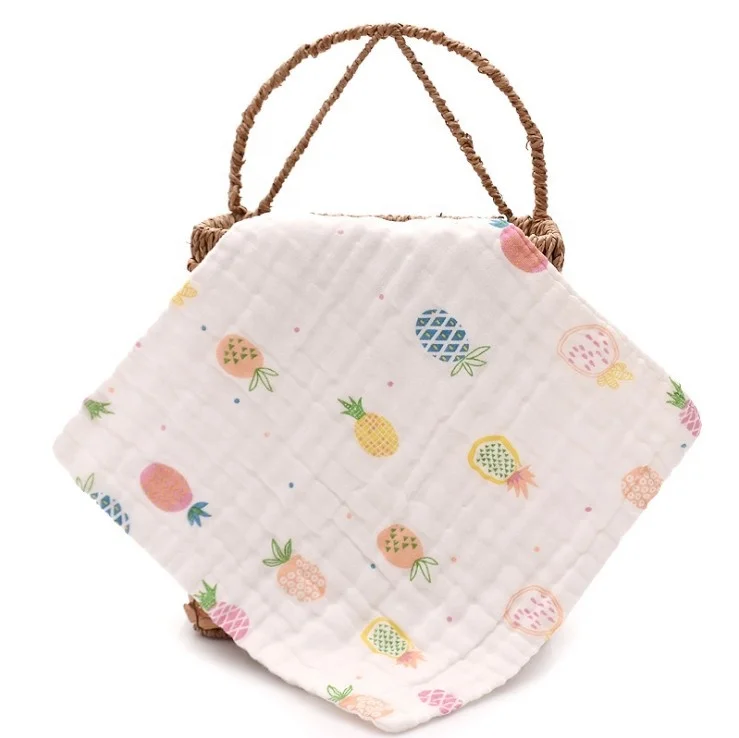 
High density six layer bubble wash gauze baby towel baby face towel baby saliva towel 