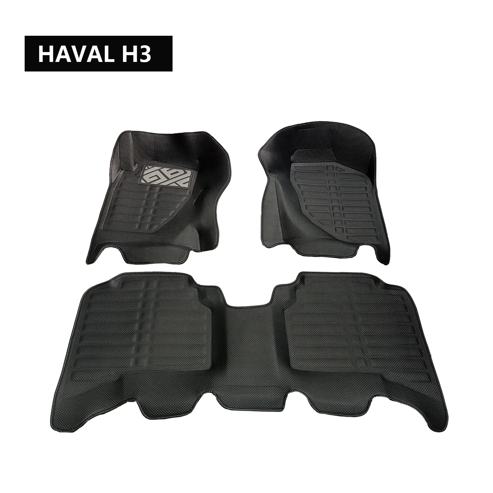 Chinese Factory Hot Selling vehicle interior accessories 5D pvc leather non-slip 5d car mats use for HAVAL H3