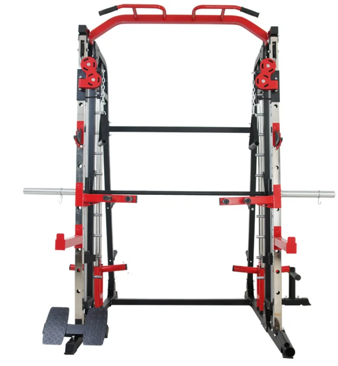 Manufacture smith machine gym rack multifunctional squat rack bodybuilding trainer commercial barbell frame fitness equipment
