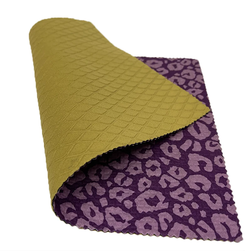 Dongqian Factory Fabric Neoprene Rubber Sheet Print Raw Material 3mm 5mm Embossed Neoprene Rubber Fabric For Sewing