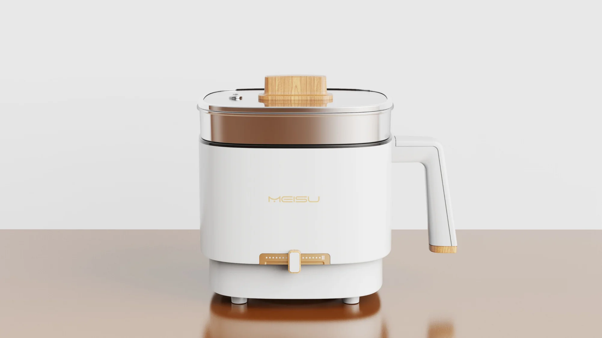 Multi-function Automatic Dual voltage100-240V Travel Ramen Mini Electric Hot Pot Non-stick coating Electric Noodle Cooker