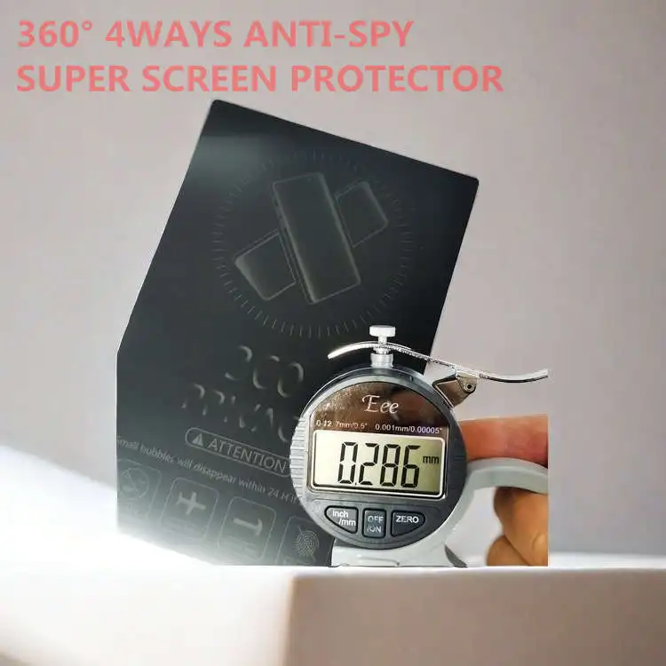 SUPERDEFENDOR 360 Privacy Screen Filter Scratch Proof Mobile Screen Protection Tpu Film Anti Spy For Mobile Skin Cutting Machine