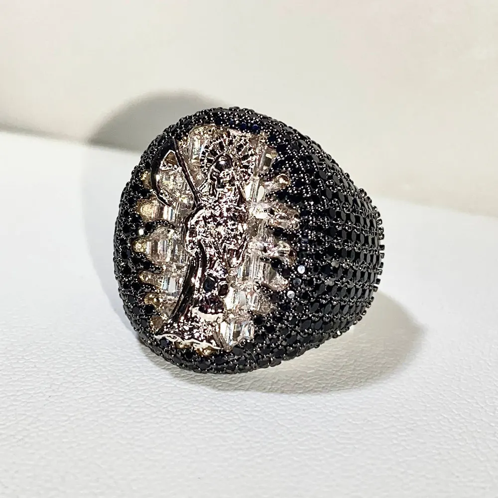 Discount Hip Hop Iced Out Ring Jewelry Cz 14k 18k Gold Plated Cubic Zirconia Diamond Hiphop Women Men