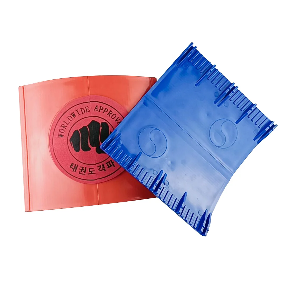 Wholesale curved plastic taekwondo breaking  board karate rebreakable board martial arts training equipment