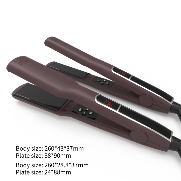 Custom Salon Ceramic Hair Straightener Manufacture Titanium Flat Iron 450 Degrees Hair Straightener