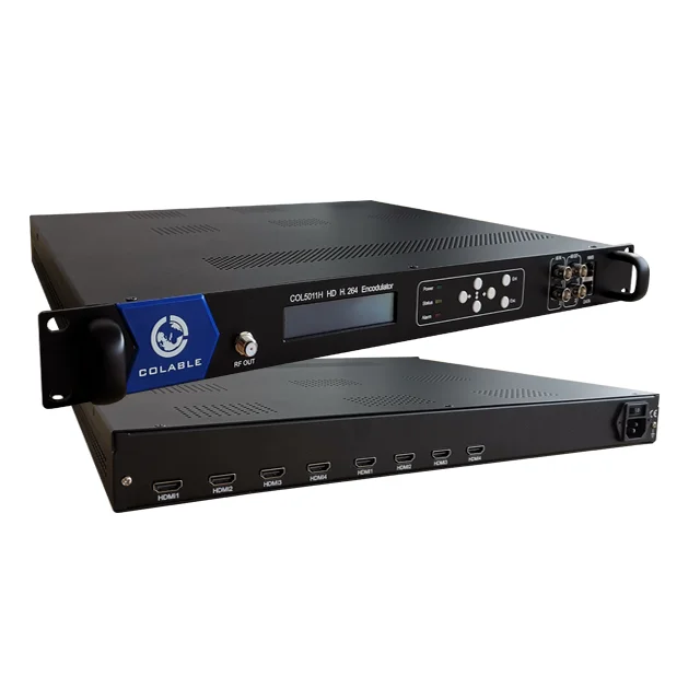 MPEG4 Full HD кодирования 8 каналов DVB-C DVB-T ATSC ISDB-T RF модулятор COL5011H