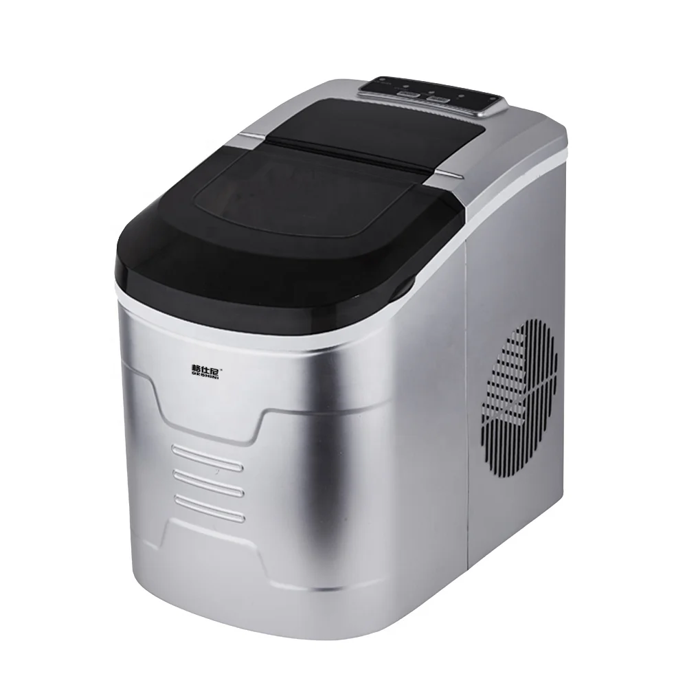 Small portable multi-functional ice maker with bullet 9 ice lattice with automatic cleaning function
