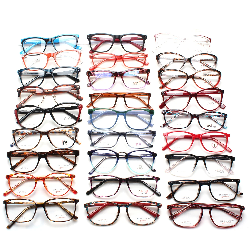 AST005 Wholesale High Quality Mixed Colors Assorted Plastic Eyeglass Frames