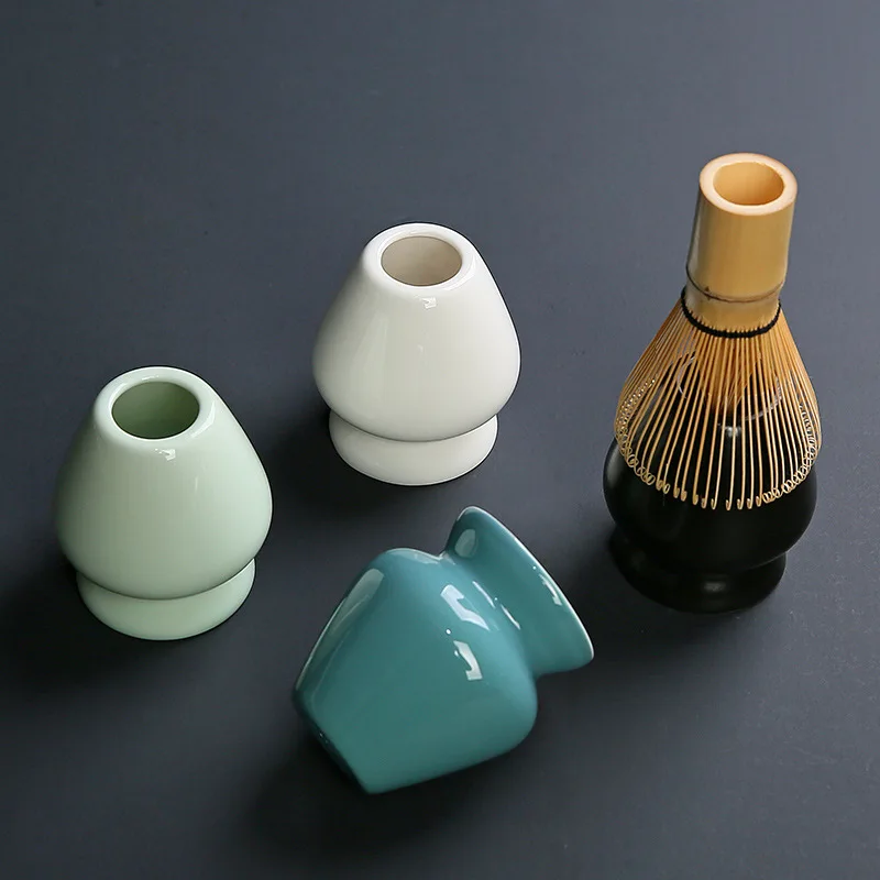 Wholesale Matcha Whisk Stand Ceramic Holder Chasen Fit for Traditional Japanese Japandi Tea Brush Set Accessories