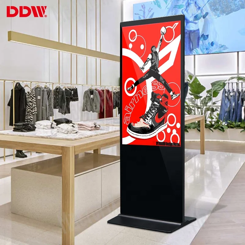 32 43 49 55 65 inch free floor stand wifi android software board smart interactive touch screen display digital signage kiosk