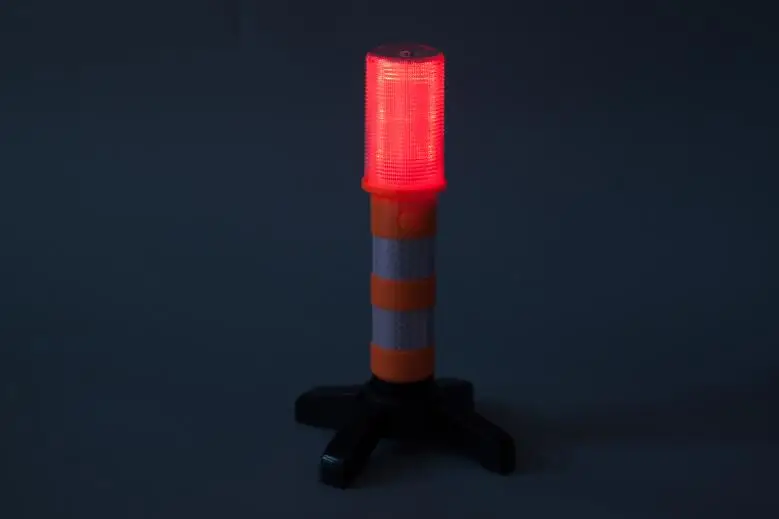Rotary Flashing Warning Light LED Road Traffic Warning Light With Holder