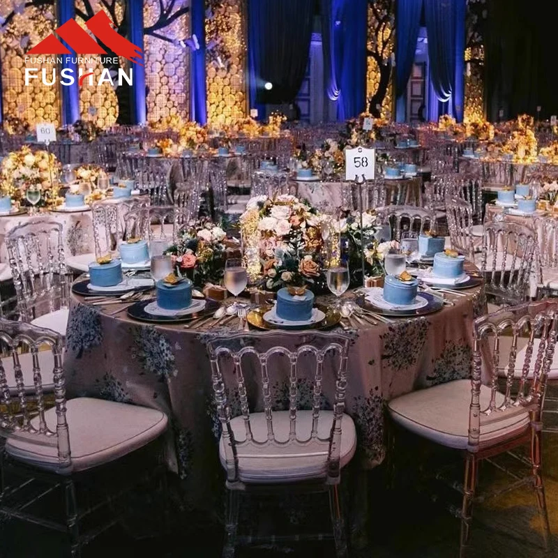 Wholesale elegant resin napoleon chair plastic acrylic ghost crystal clear wedding chair event rental stacking ghost chair