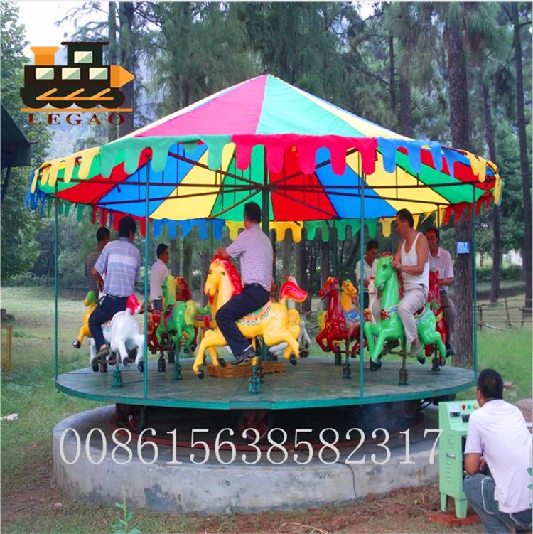 electric motor  3 seats mini carousel horse for sale kids/ chinese carousel