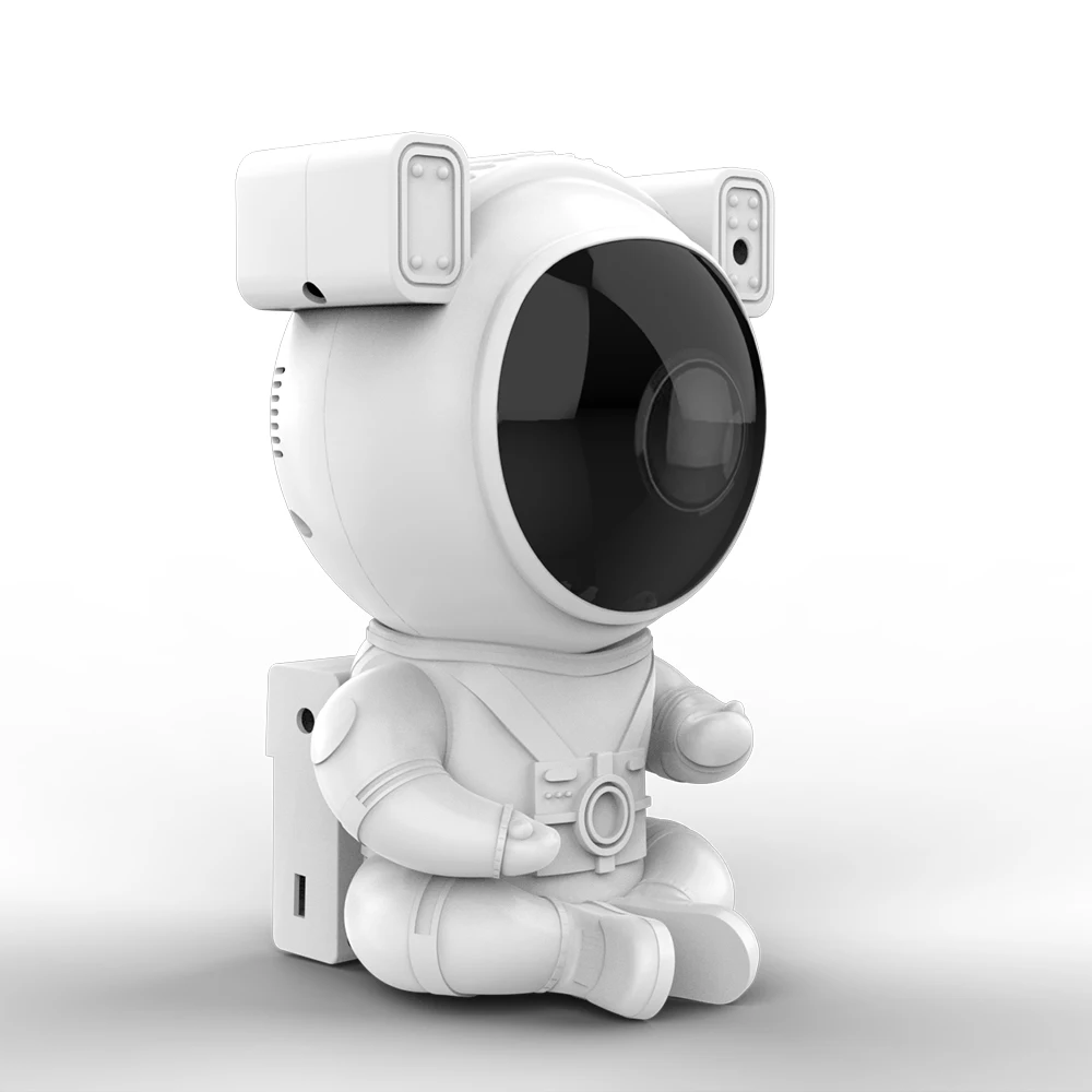 Multi-color Sitting Position Rotatable Astronaut Projection Lamp Ocean Wave Star Light Galaxy Projector for Bedroom