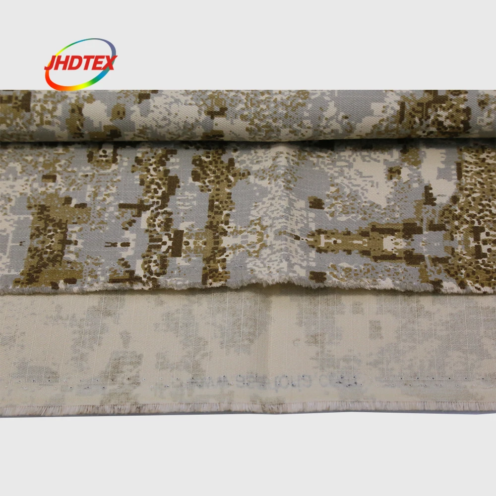 JHDTEX anti ir hunting blind nylon pu coated snow camouflage 100% polyester woven fabric for russia