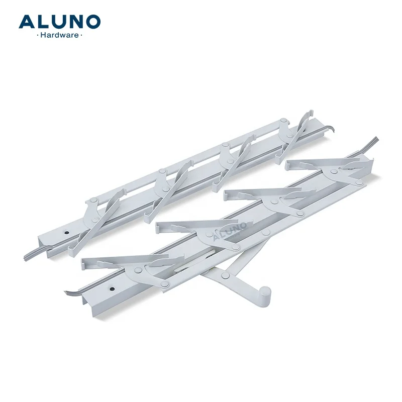ALUNO Plastic Blinds Window Silver Louver Frame 6 Blades Louvers Shutters Louvre Frames