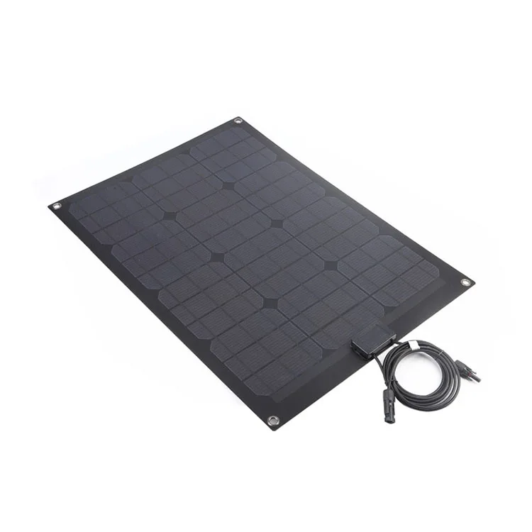 
semi-flexible aluminum profile 55w monocrystalline film folding portable thin charger solar panel for rv 