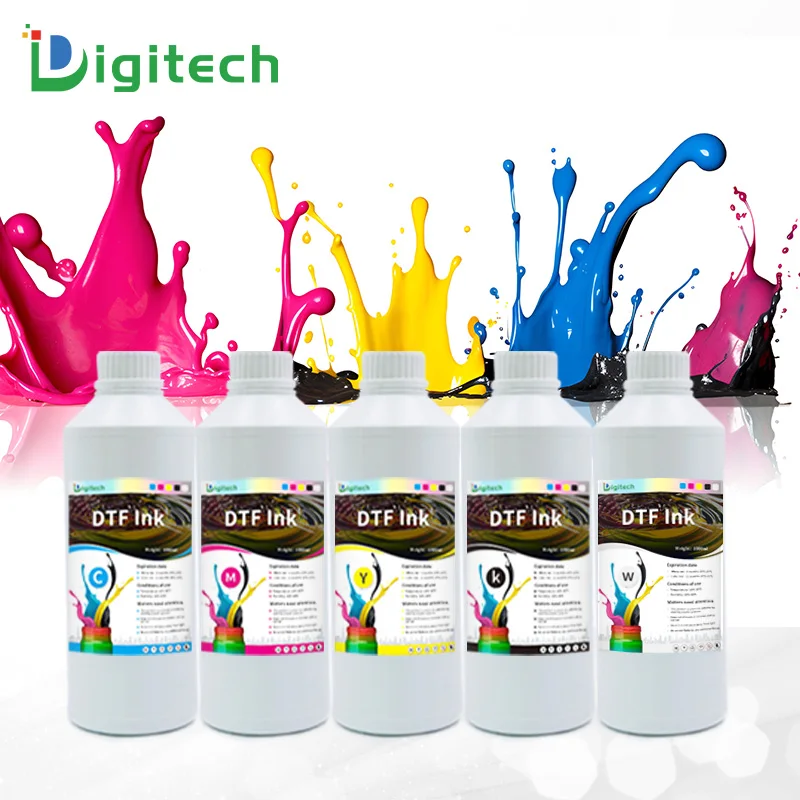 Printing For Epson Printing Inks White DTF Ink sublimation paper XP600 L1800 L1805 I3200 4720 pigment bottle ink High Quality