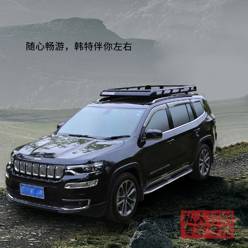 HT-2102-180S плюс двухслойная быть собран из алюминиевого сплава, устанавливаемый на крыше автомобиля стойки для Багажник на крыше внедорожника багажная сетка корзина