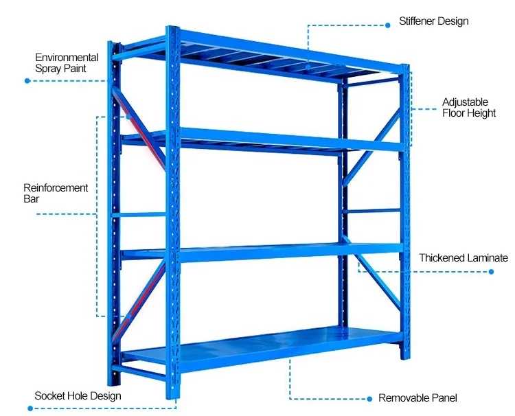 Industrial Steel Garage Warehouse stacking rack adjustable Wire Folding Kitchen Corner storage racks shelves supermarket shelves