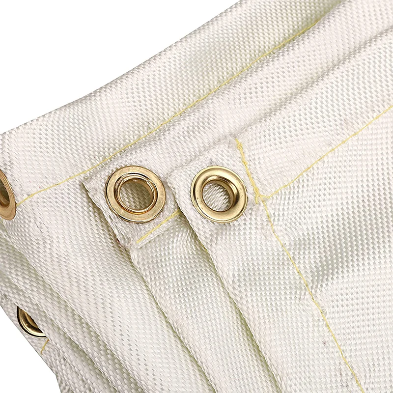 6X6 Ft 6X8 Ft 8X8 Ft Silicone Coating Welding Fire Blanket Ht620 Light Duty Industrial Fireproof Welding Blanket