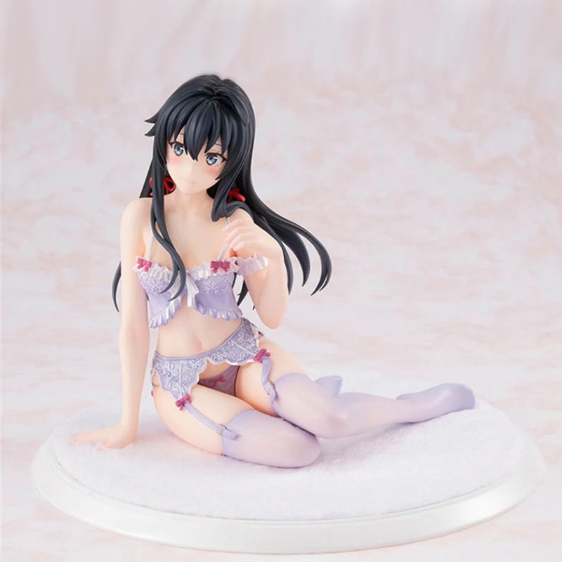 High Quality 15cm anime Sitting position Underwear Ver Sexy girl anime figures Yukinoshita Yukino My Teen Romantic Comedy