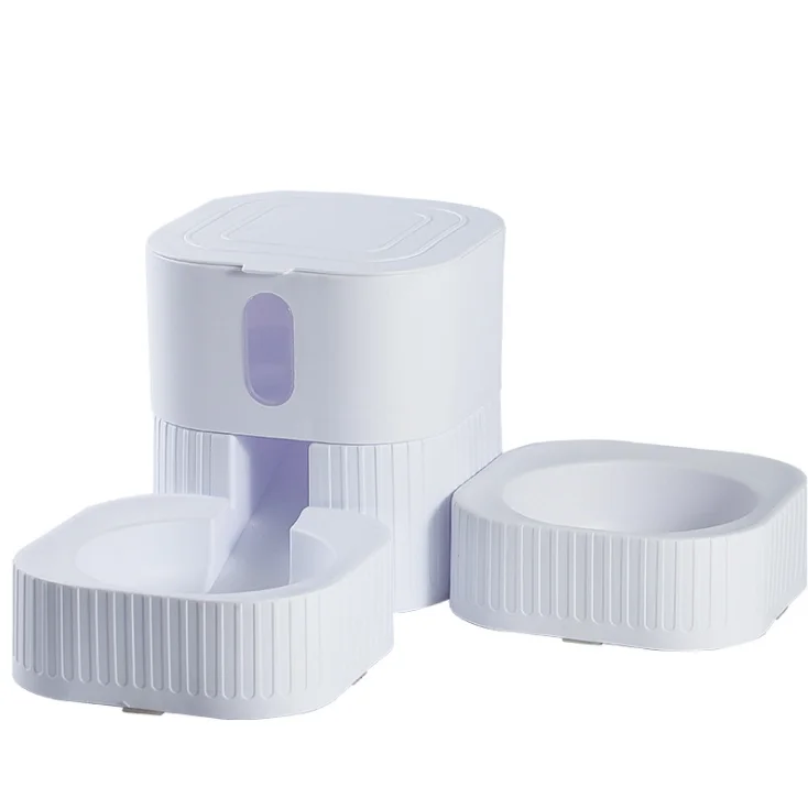 Factory Pet Dog Feeder And Waterer Set 1.8L Food Feeder And Water Dispenser For Small Medium Dogs Cats