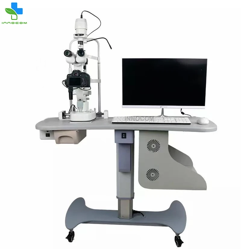 Diagnostic portable slit lamp Eye Slit Lamp with Digital Camera and Professional Software for Eyeglass and Contact Lens Fitting