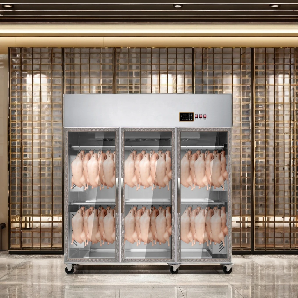 Bochuan Stainless Steel Duck Display Cabinet with Glass Door Air Dryer Refrigeration Equipment