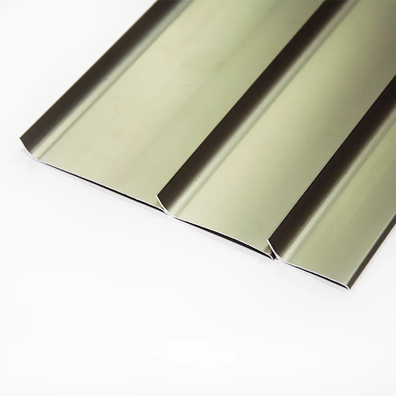 Champagne aluminum flooring accessories 60mm metal floor skirting
