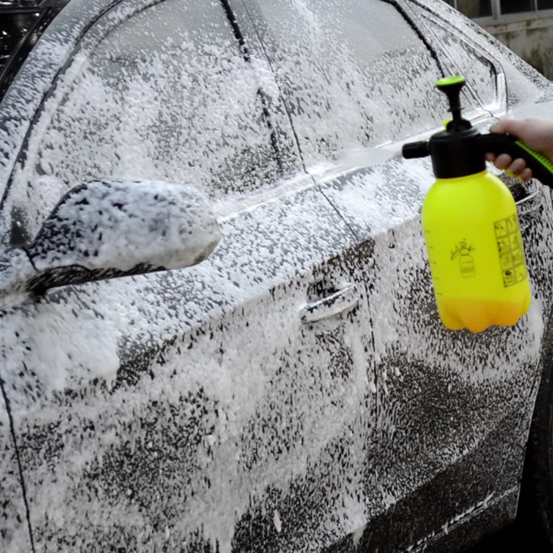 Manual boosting type washing car foam spray bottle pressurized snowflake foam spray gun nozzle cleaner liquid ejector