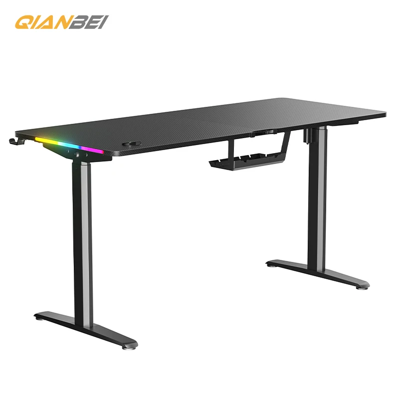 Ergonomic Electric Stand Up Desk Workstation, Height Adjustable Frame Home Office Computer Standing Table