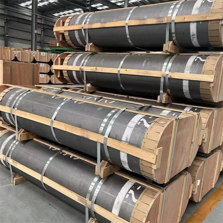 Wholesale RP HP UHP grade 500mm graphite electrode Low Resistivity High Volume Density Ultra High Power for EAF Graphite Making