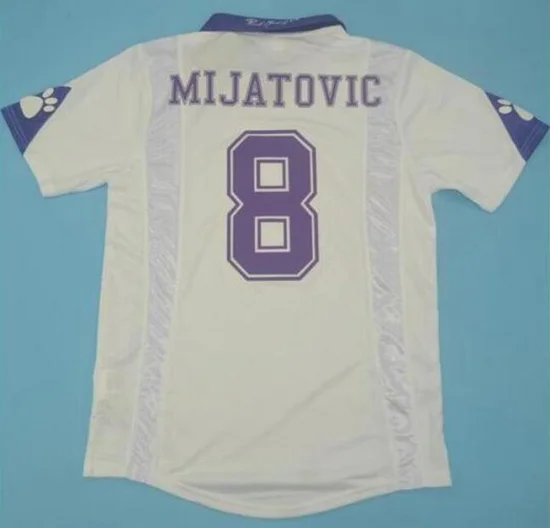 Custom retro 97 98 soccer jersey MIJATOVIC football practice shirts thailand wholesale football shirts