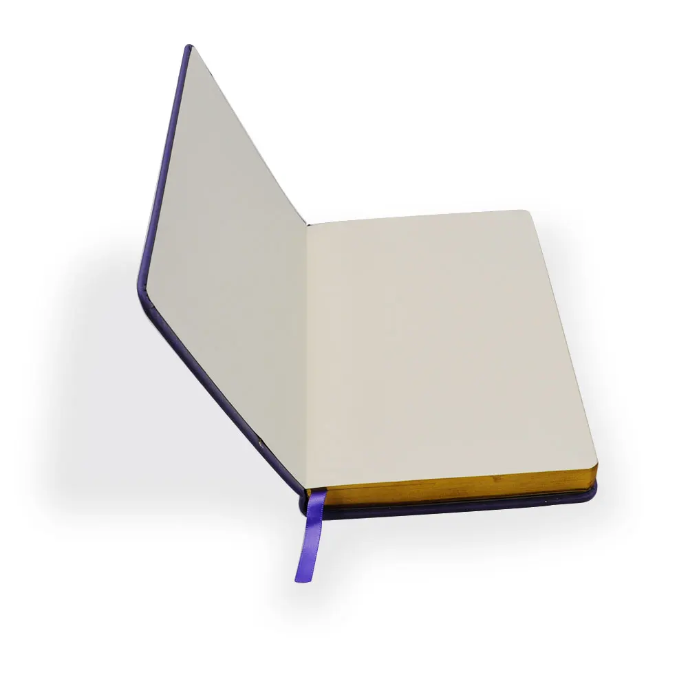 Hardcover Perfect Binding PU Leather Notebook Personalized Gold Edge Notepad