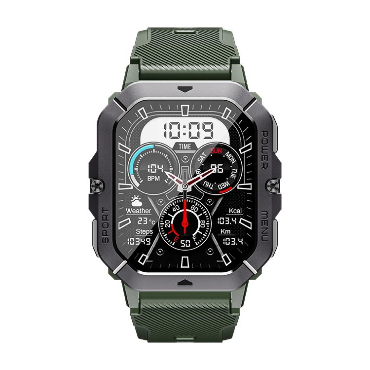 C28 Smart watch 1 ATM Waterproof 2.02inch Screen 410mAH Big Battery Watches BT Call 100+ sports modes smartwatch
