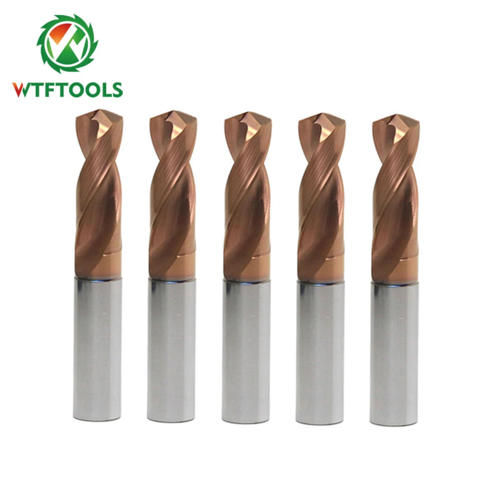 WTFTOOLS Factory 5D Tungsten Carbide Drill Bits For Metal Drilling hole
