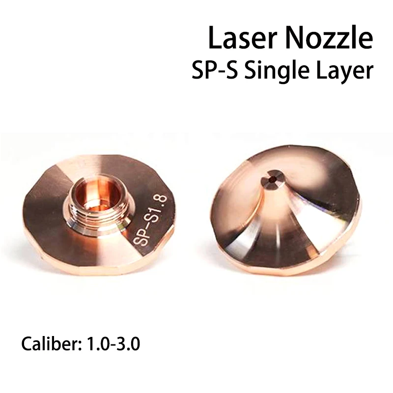 JA-OPTICS Fiber Laser Cutting Head Nozzles Single Layer SP-S Laser Nozzles for Laser Cutting Machine