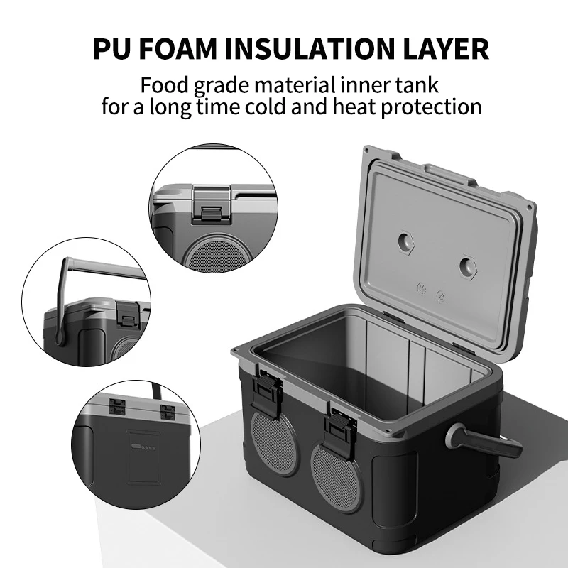 NEW Design 21L Travel Waterproof Car Outdoor Storage Ice Cooler Box car fridge portable refrigerator for camping outdoor picnic