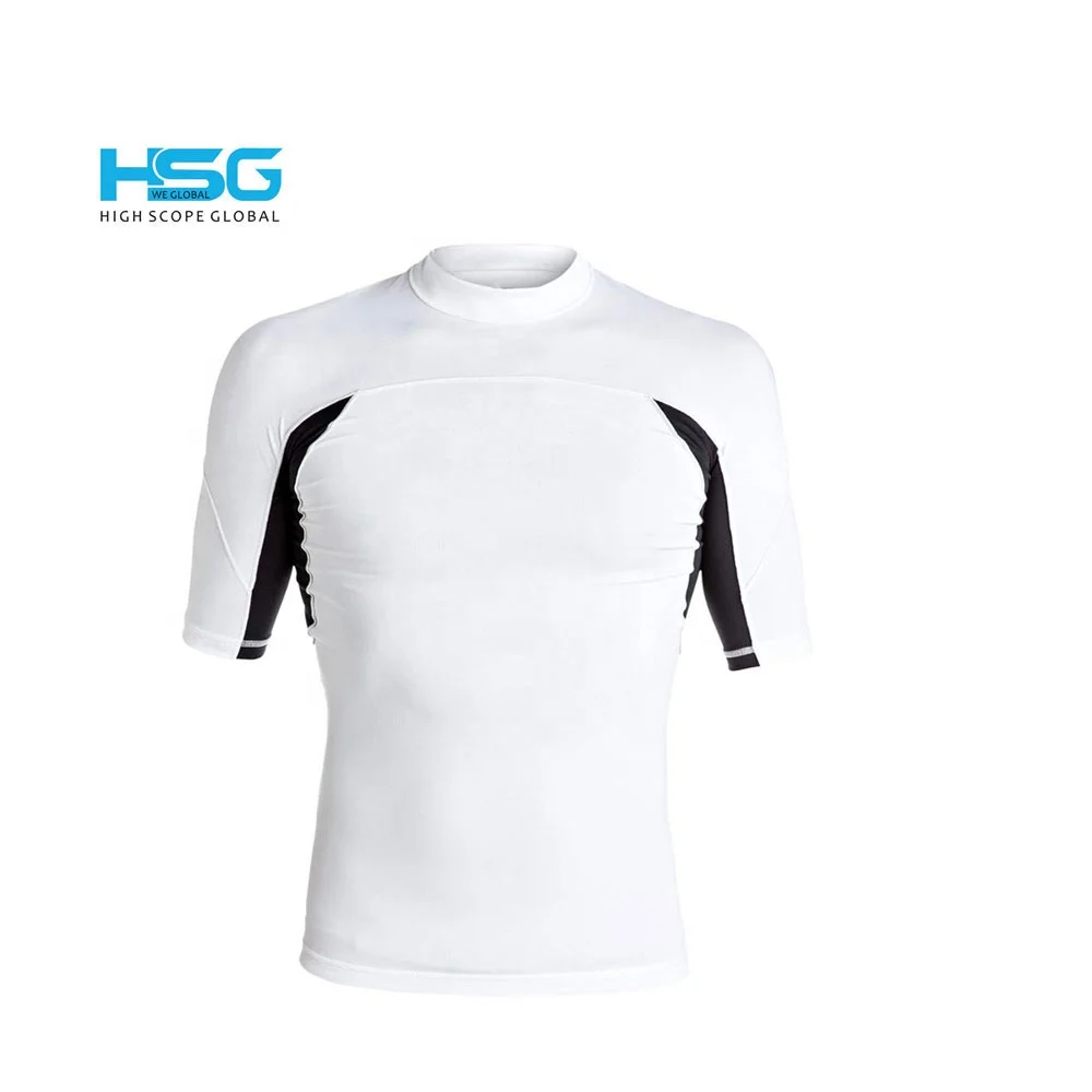 Men Short Sleeve Swimsuit Quick-Dry Rash Guard/Sports men used Rush Guard