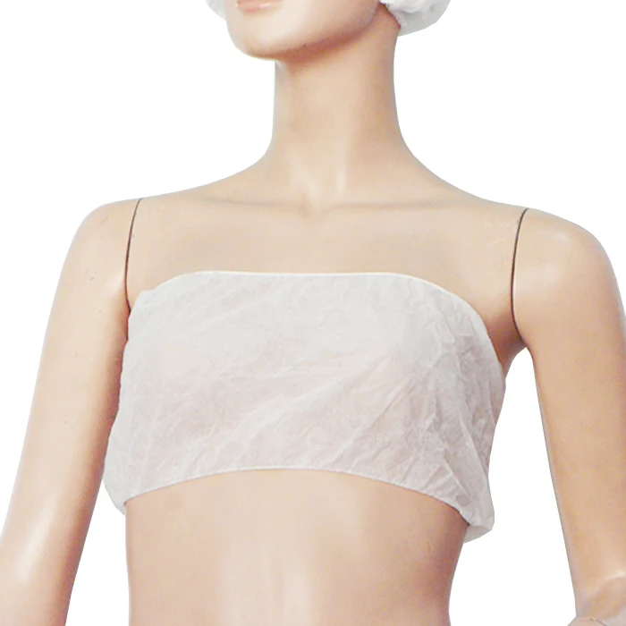 White Sauna Spa Disposable Nonwoven Underwear For Lady Close Shrouded Underwear