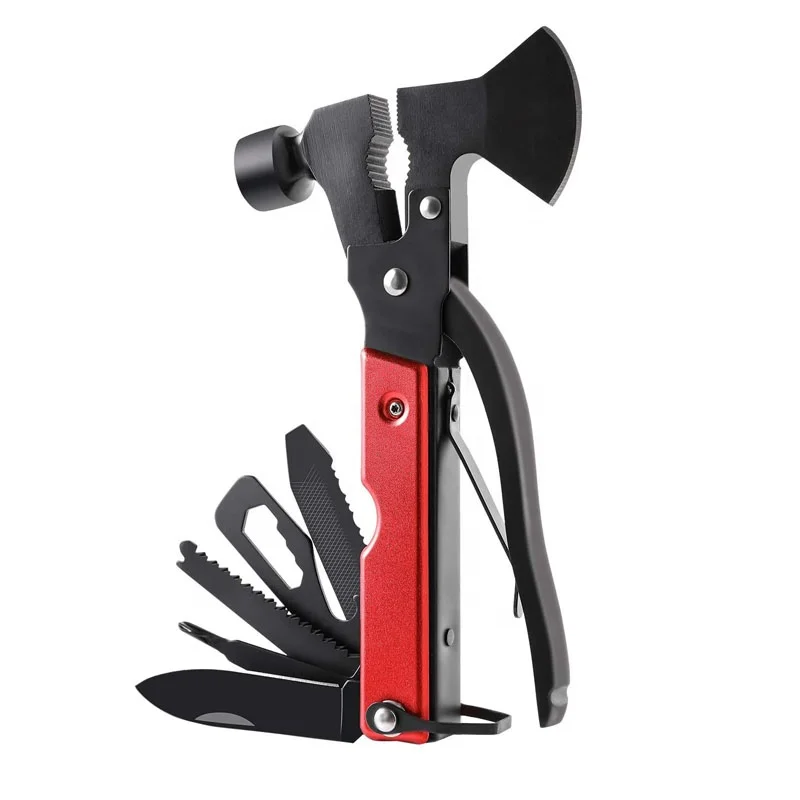 Survival Multi Use Tool Outdoor Gear Promotion Hiking Knife Axe Custom Kit Portable Multipurpose Pocket Tools