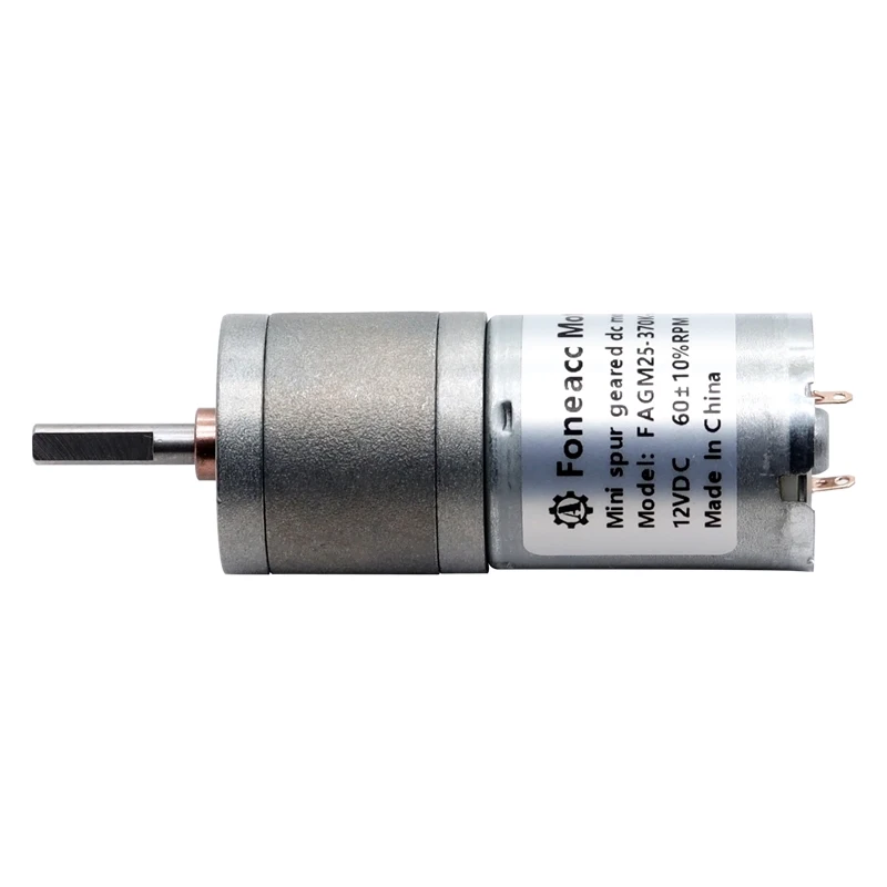 High-power 25mm Gm25-370 Dc 3v-24v 4.4:1 20.4:1 34:1 47:1 75:1 99:1 172:1 227:1 378:1 499:1 Micro Metal Reduction Gearmotor